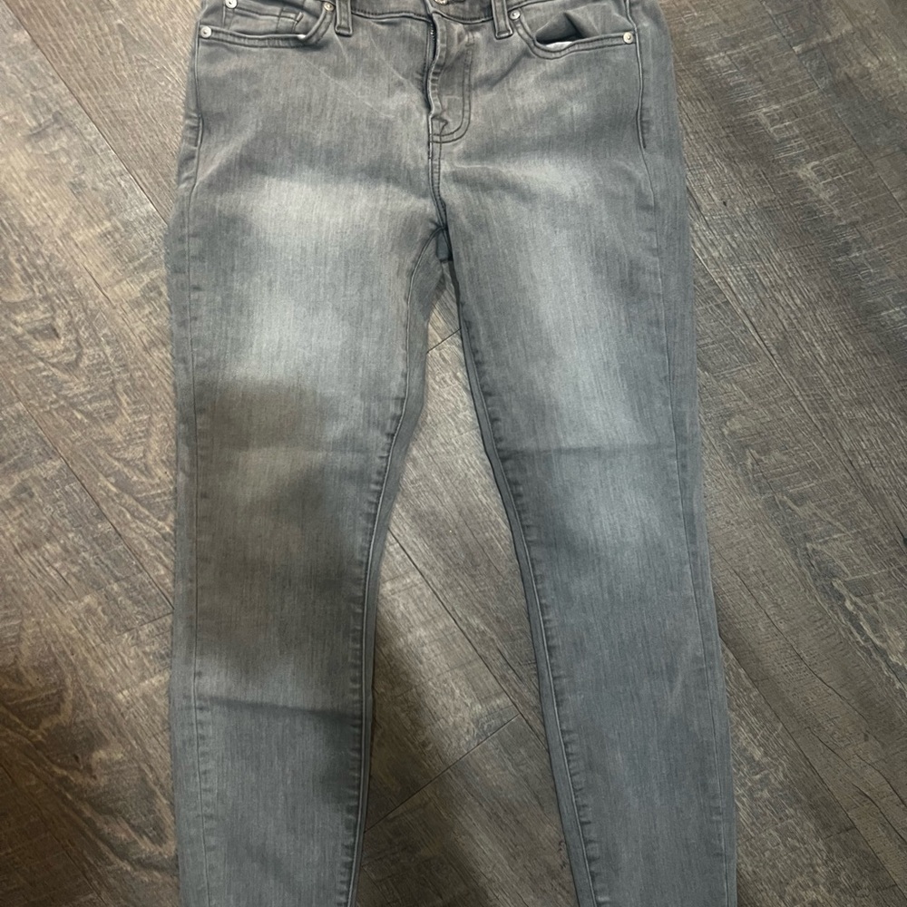7 For All Mankind Women's Gray Skinny Jeans